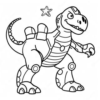 Furchtbarer Roboter Dinosaurier Ausmalbild 63410-52475