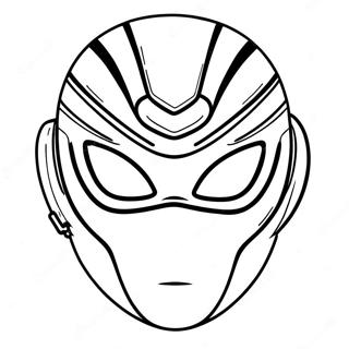 Power Ranger Maske Ausmalbilder