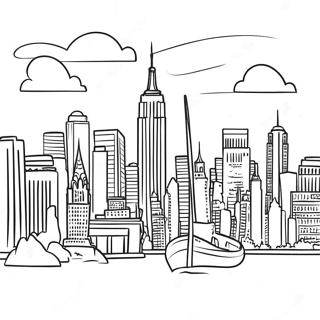 Ausmalbild Der Skyline Von New York City 6344-5067