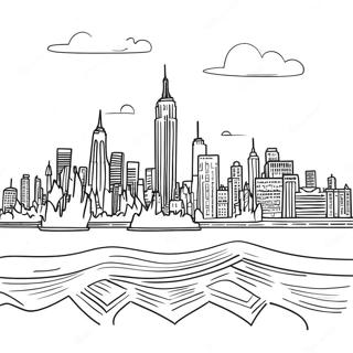 Ausmalbild Der Skyline Von New York City 6344-5162