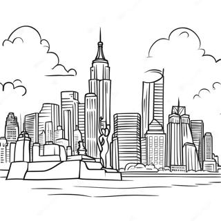 Ausmalbild Der Skyline Von New York City 6344-5163