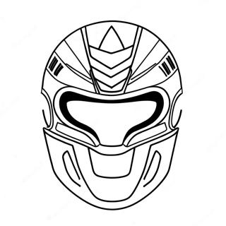 Bunte Power Ranger Maske Ausmalbild 63450-52511