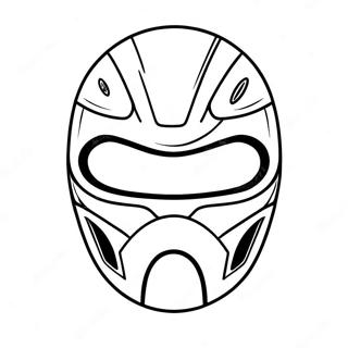 Bunte Power Ranger Maske Ausmalbild 63450-52512