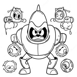 Boser Dr Robotnik Mit Roboter Minions Ausmalbild 63470-52560