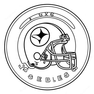 Ausmalbild Des Pittsburgh Steelers Logos 6354-5172