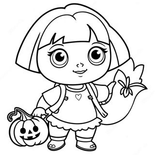 Dora Halloween Ausmalbild 63849-52815