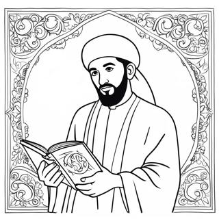 Prophet Muhammad Mit Dem Koran Ausmalbild 64050-52981