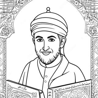 Prophet Muhammad Mit Dem Koran Ausmalbild 64050-52983