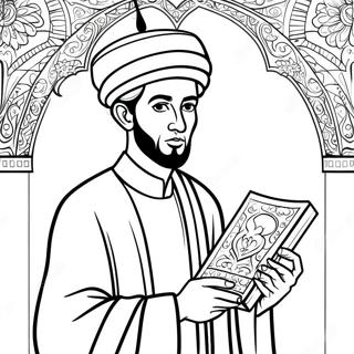 Prophet Muhammad Mit Dem Koran Ausmalbild 64050-52984