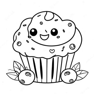 Heidelbeer Muffin Ausmalbild 64239-53148