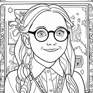 Luna Lovegood Quibbler Magazin Ausmalbild 64350-53213