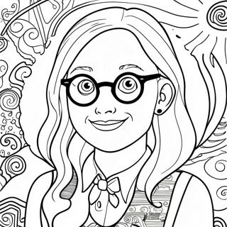 Luna Lovegood Quibbler Magazin Ausmalbild 64350-53214