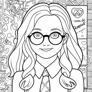 Luna Lovegood Quibbler Magazin Ausmalbild 64350-53216