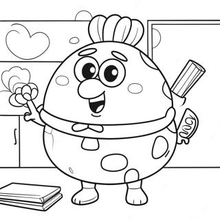 Mrs Puff In Ihrem Klassenzimmer Ausmalbild 64401-53244