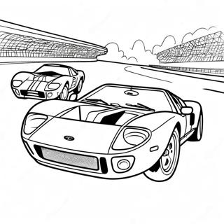 Klassisches Ford Gt Renn Ausmalbild 64511-53339