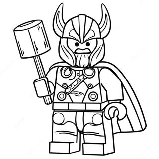 Lego Thor Mit Hammer Ausmalbild 64531-53353