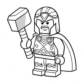 Lego Thor Mit Hammer Ausmalbild 64531-53354