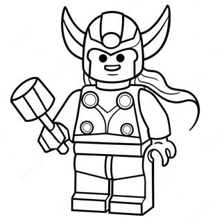 Lego Thor Mit Hammer Ausmalbild 64531-53356