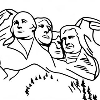 Mount Rushmore Ausmalbilder