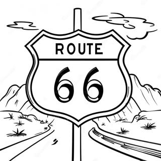 Route 66 Ausmalbilder