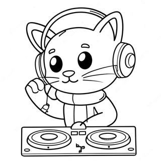 Dj Catnip Ausmalbilder