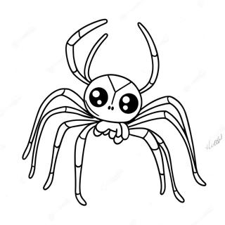 Halloween-Spinne Ausmalbilder