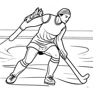 Feldhockey Ausmalbild 64780-53549