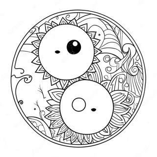 Sonne Und Mond Yin Yang Ausmalbild 64810-53570