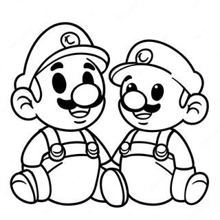 Baby Mario Und Luigi Ausmalbilder