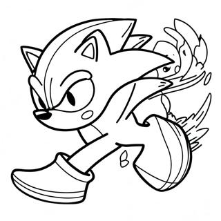 Sonic Der Igel Beim Rasen Ausmalbild 64931-53671