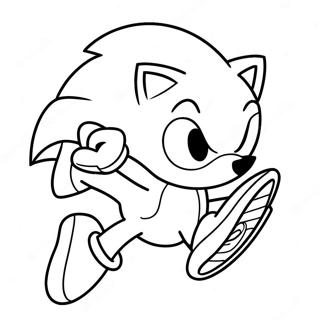 Sonic Der Igel Beim Rasen Ausmalbild 64931-53672