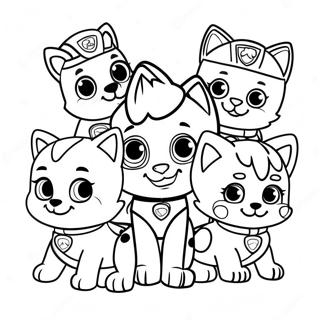 Paw Patrol Katzenpaket Ausmalbilder