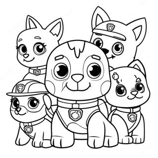 Paw Patrol Katzenpack Ausmalbild 64950-53692