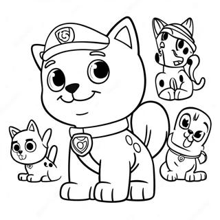 Paw Patrol Katzenpaket Ausmalbilder