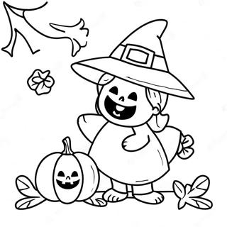 Einfaches Halloween Ausmalbild 64990-53743