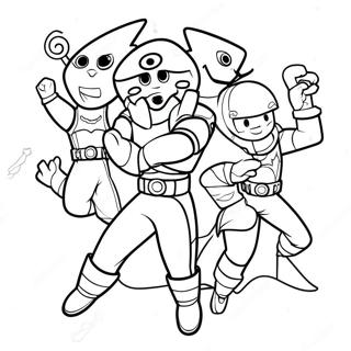 Spirit Rangers Team Abenteuer Ausmalbild 65101-53814