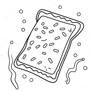 Ausmalbild Eines Bunten Pop Tarts Mit Streuseln 65201-53898