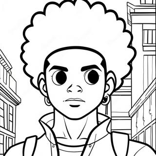 Huey Freeman Boondocks Ausmalbild 6525-5310