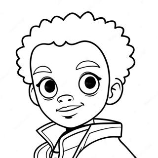 Huey Freeman Boondocks Ausmalbild 6525-5312