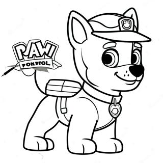 Tracker Paw Patrol Ausmalbild 65370-54018