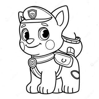 Abenteuerlicher Tracker Paw Patrol Ausmalbild 65371-54039