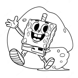 Spongebob Tritt Den Ball Ausmalbild 65541-54146