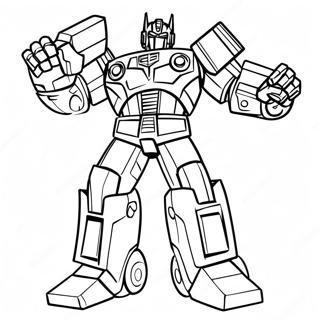 Optimus Prime Actionpose Ausmalbild 65701-54277