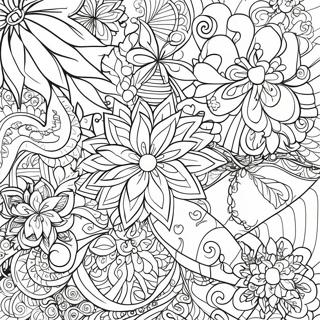 Weihnachts Zentangle Muster Ausmalbild 65740-54297