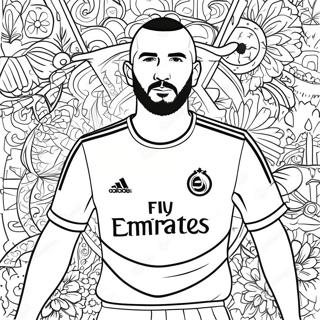 Benzema Ausmalbild 66010-54526