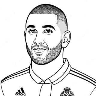 Benzema Ausmalbild 66010-54528