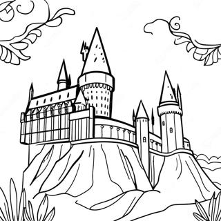 Hogwarts Schloss Ausmalbild 66091-54585