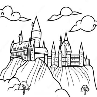 Hogwarts Schloss Ausmalbild 66091-54586