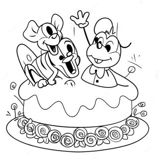 Disney Alles Gute Zum Geburtstag Ausmalbild 66250-54723