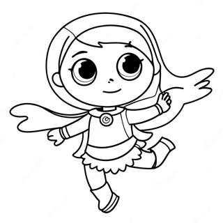 Wordgirl In Aktion Ausmalbild 66271-54751